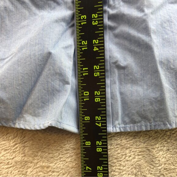 Abercrombie & Fitch Men Shirt Large Muscle Fit Button-Up Long Sleeve Blue Casual - Picture 3 of 16